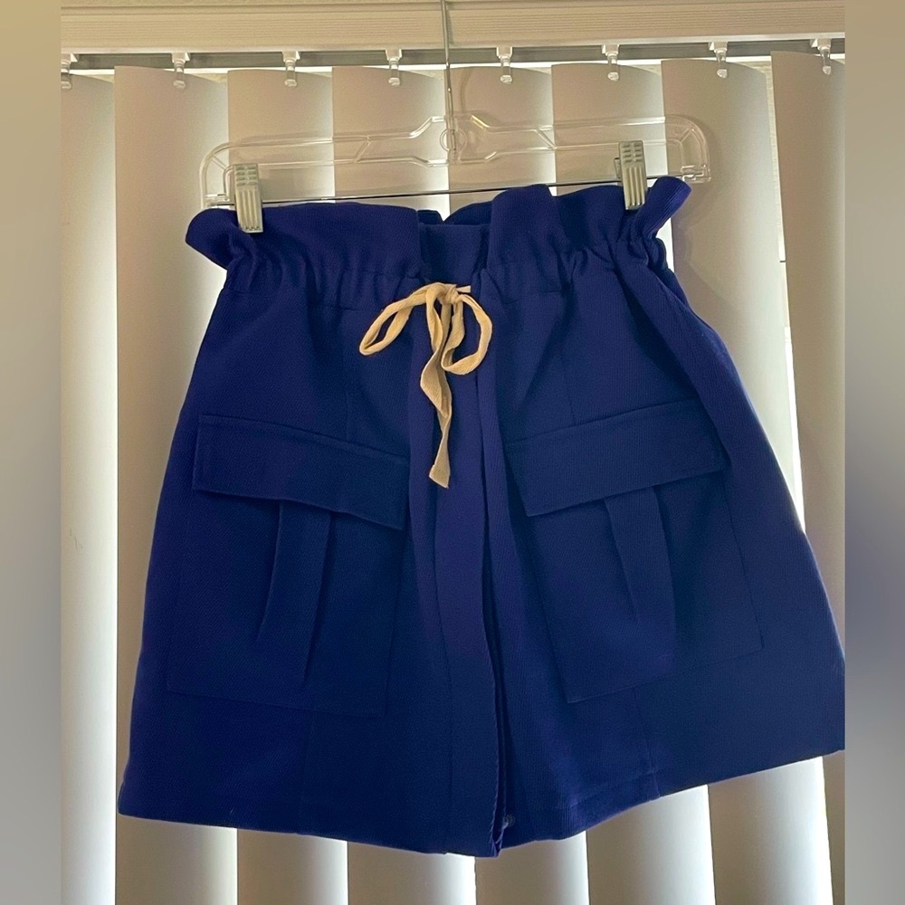 Lovers + Friends Navy Cargo Skirt